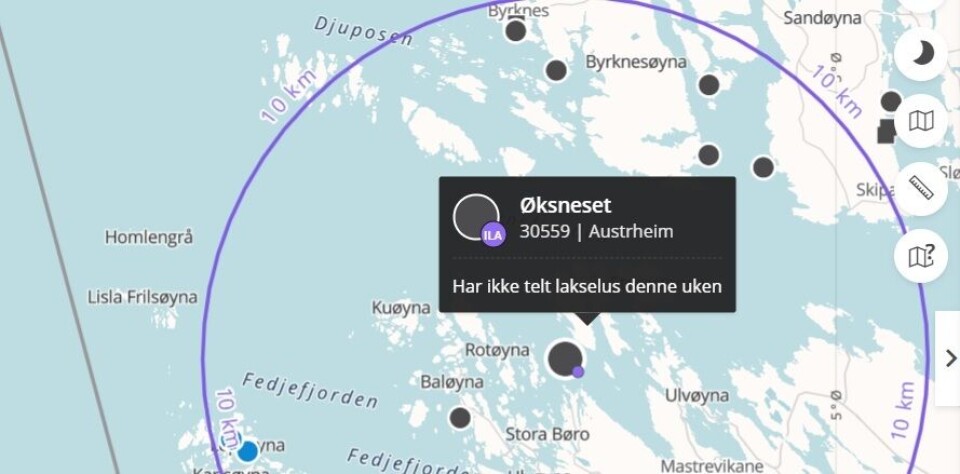 Det er påvist ILA på lokaliteten Øksneset tilhørende Kobbevik og Furuholmen. Kilde Barentswatch.