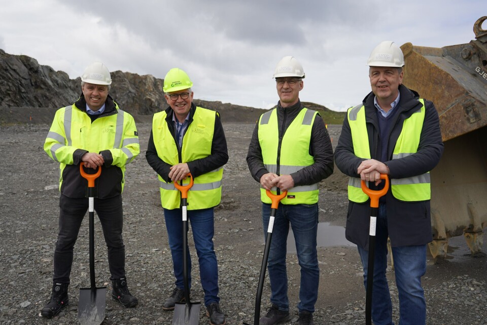 Gründere: Fra venstre Ingjarl Skarvøy, Kristofer Reiten, Jonny Småge, Per Olav Mevold. Foto: Doxacom