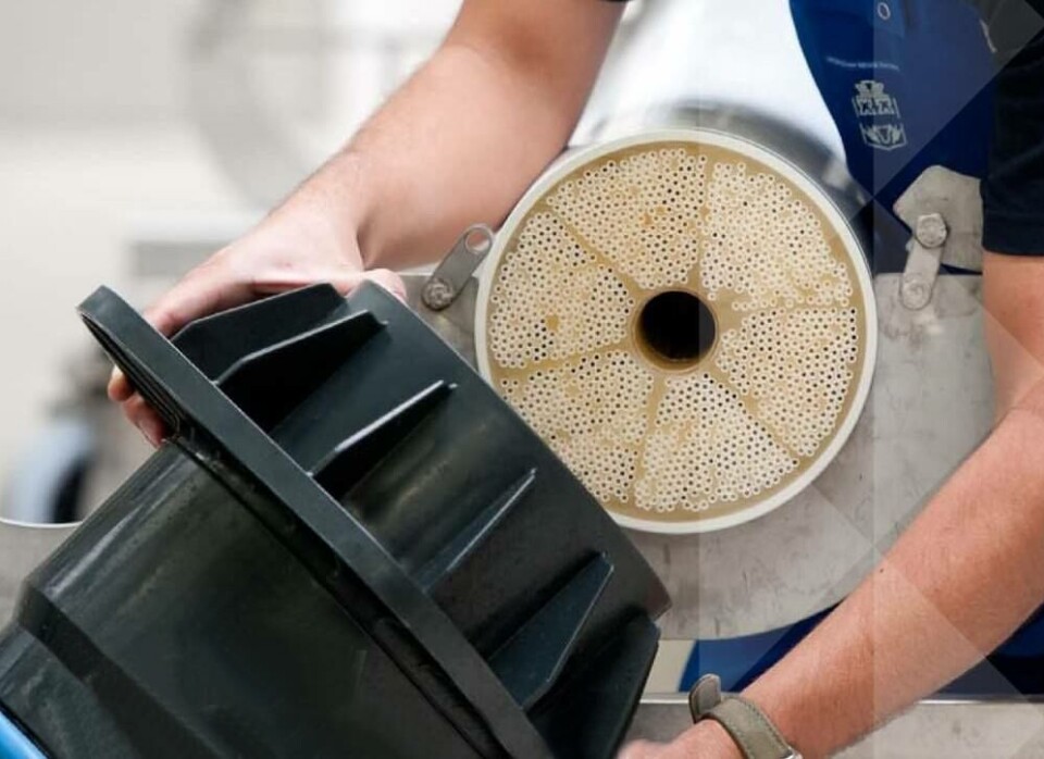 I forsøket ble det brukt en helfiber, polymer X-FLOW Compact 4.0G ultrafiltermembran fra Pentair. Foto: Pentair.