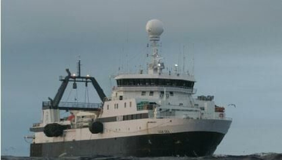 Aker Biomarine-båten Saga Sea. Brukt til krillfangst.