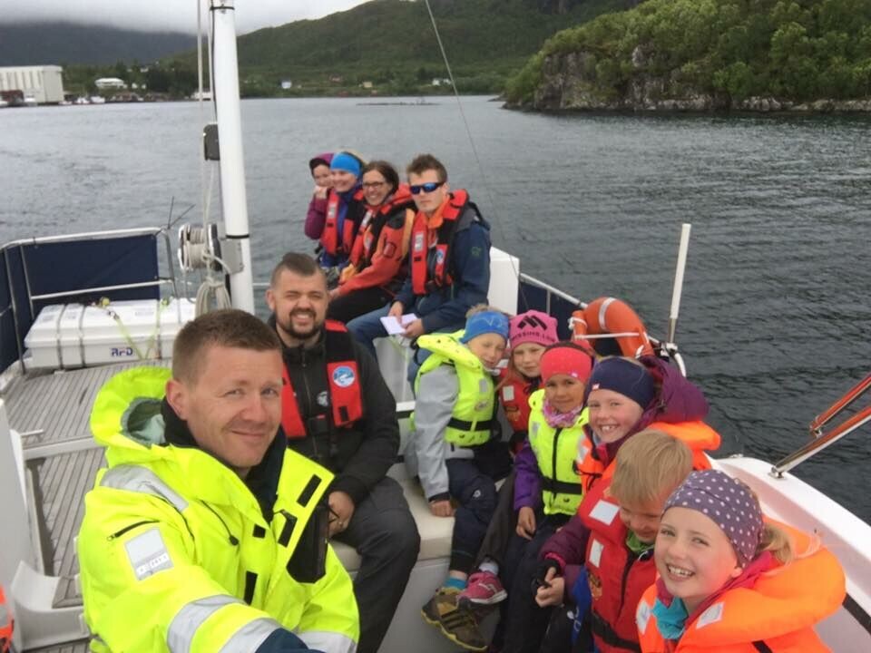 Åpen dag på visningsanlegget Akvakultur i Vesterålen 2016. Foto: Marte Sørbø Hoholm, Akvakultur i Vesterålen.