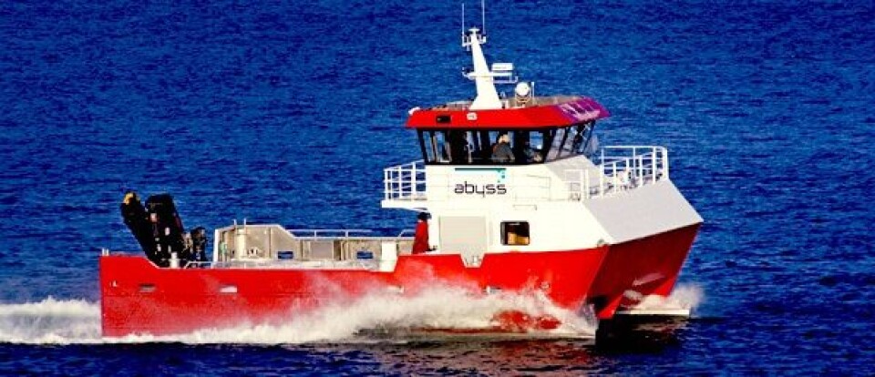Abyss Aqua, som leverer arbeidsbåt- servicetjenester for havbruksnæringen, har to nye fartøy under bygging. Foto: Abyss Aqua