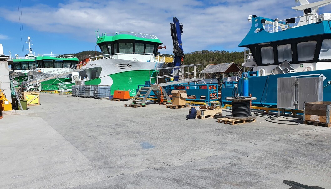 Sletta Verft har flere havbruksfartøy under bygging. Foto: FSV Group.