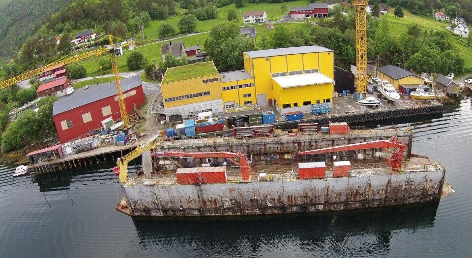 Sletta Verft har hele ni fartøy til havbruksnæringen under bygging og jobber for tiden med å inngå flere kontrakter for neste år. Foto: