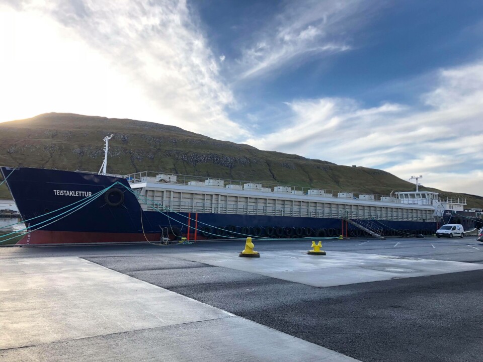 Fôrflåten er et ombygd skip, tenkt å skulle tåle røffe forhold på Færøyene. Foto: JT electric.