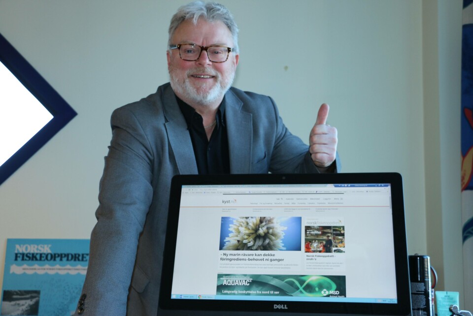 - Vi tar et stormskritt i retning flere digitale tjenester og produkter, og kan love at dette er begynnelsen, sier ansvarlig redaktør og eier av Norsk Fiskeoppdrett AS, Gustav Erik Blaalid.