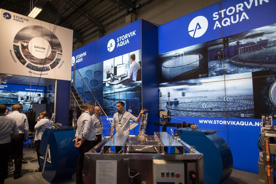 Storvik Aqua sin stand på Aqua Nor. Foto: Storvik Aqua.