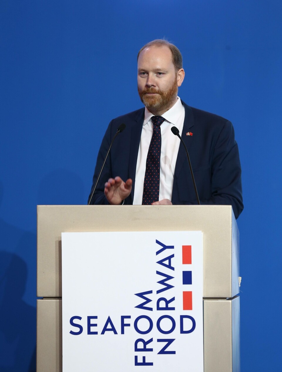 Sjømatutsending Sigmund Bjørgjo sier at Sjømatrådet tror sjømatkonsumet i Kina kan øke til hele 240.000 tonn i 2025. Foto: Norges sjømatråd. Sjømatutsending Sigmund Bjørgjo sier at Sjømatrådet tror sjømatkonsumet i Kina kan øke til hele 240.000 tonn i 2025. Foto: Norges sjømatråd.
