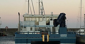Risnesbåten Grimen overleveres Helgeland Oppdrettservice