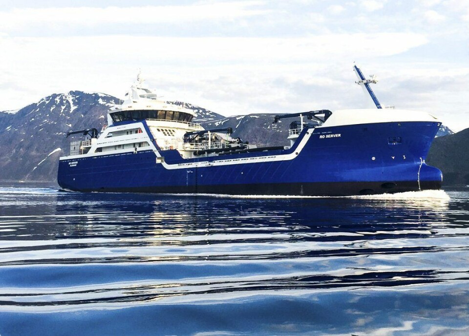Ro Server har kostet 350 millioner kroner for de tolv oppdretterne i Salmon Group som har gått sammen om byggingen. Foto: Rostein.