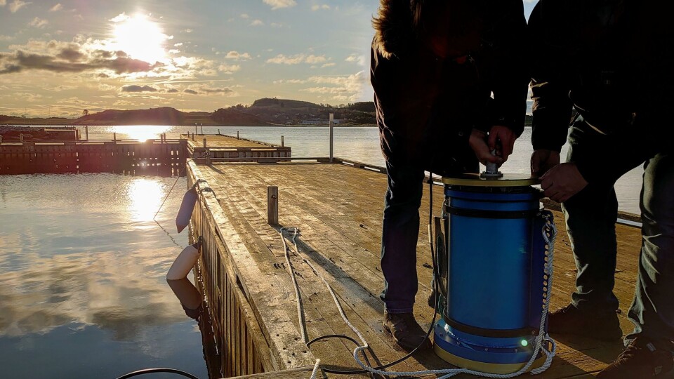 Prototypen før den senkes i sjøen. Foto: SubC3D.