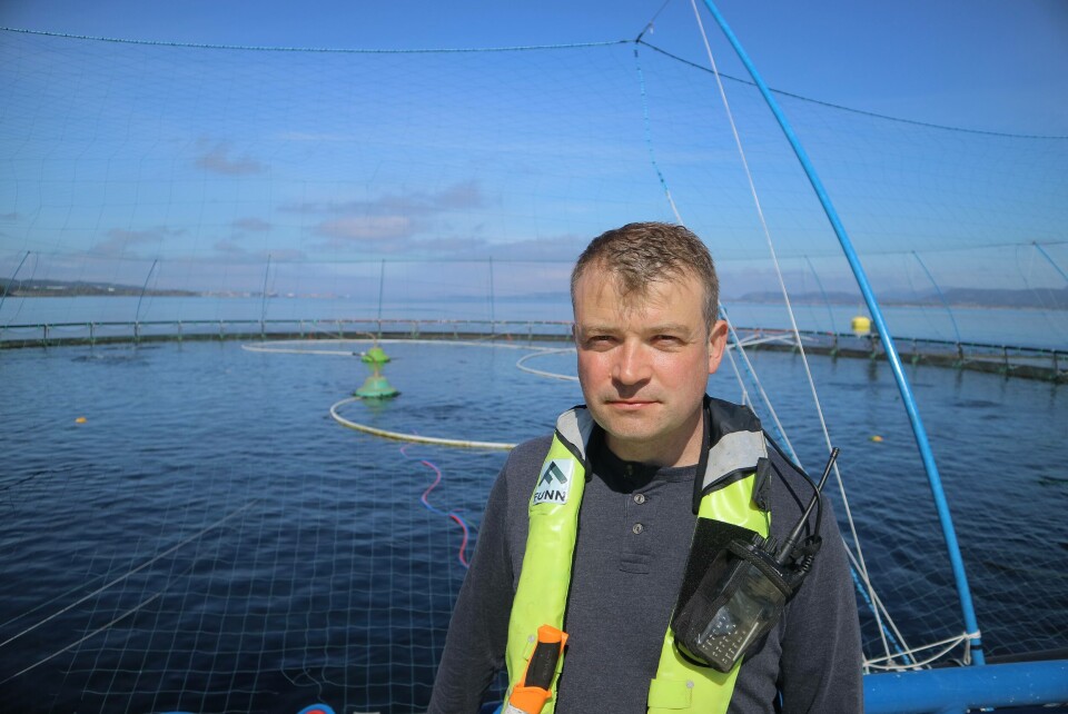 Thomas Frotjold, driftsleder, Eide Fjordbruk i Fensfjorden.
