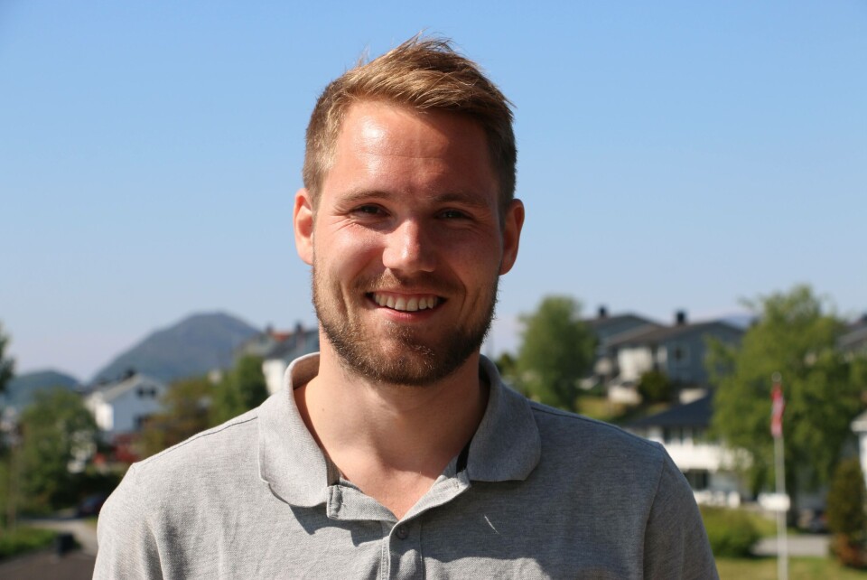 Robin Halsebakk i Sølvtrans trenger hjelp til å finne navn til robåten han skal ro fra Trondheim til Ålesund. Foto: Andrea Bærland