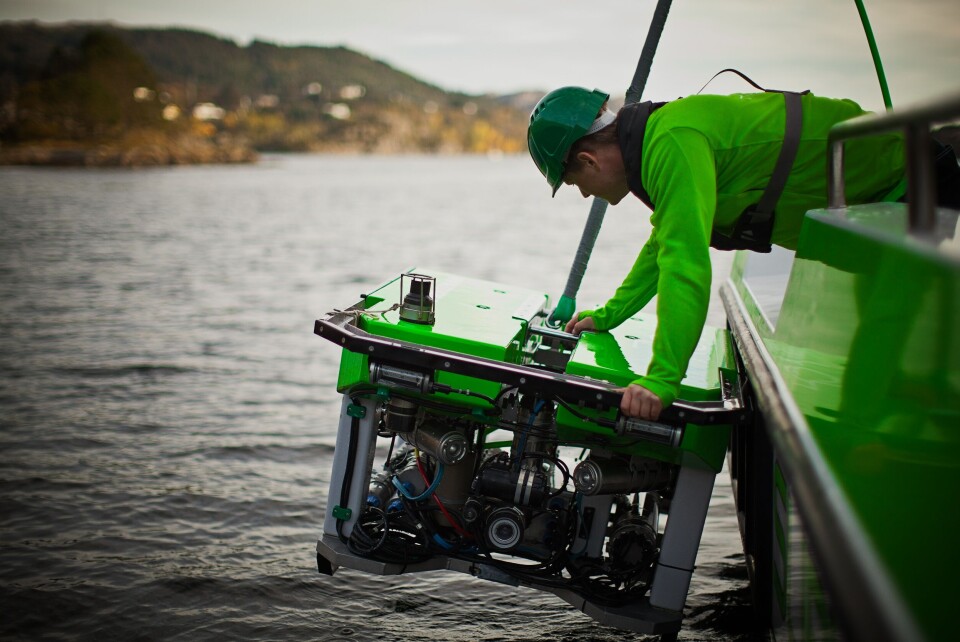 Inspeksjonsselskapet Rov AS ute på oppdrag. Foto: Rov AS.