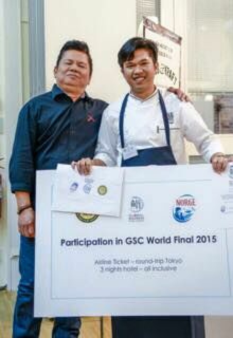 Norges representant i Global Sushi Challenge i Tokyo ble Mark Jayson fra Alex Sushi Oslo.