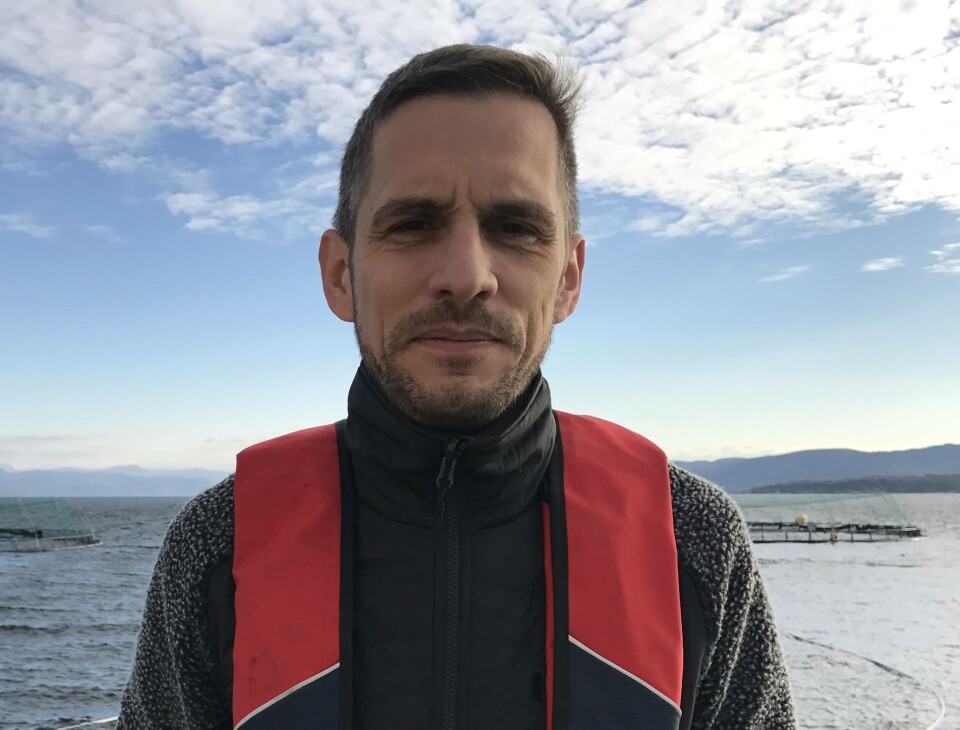 Jean-Baptiste Curien har store ambisjoner for grønn energi på merdkanten. Foto: Gwind.