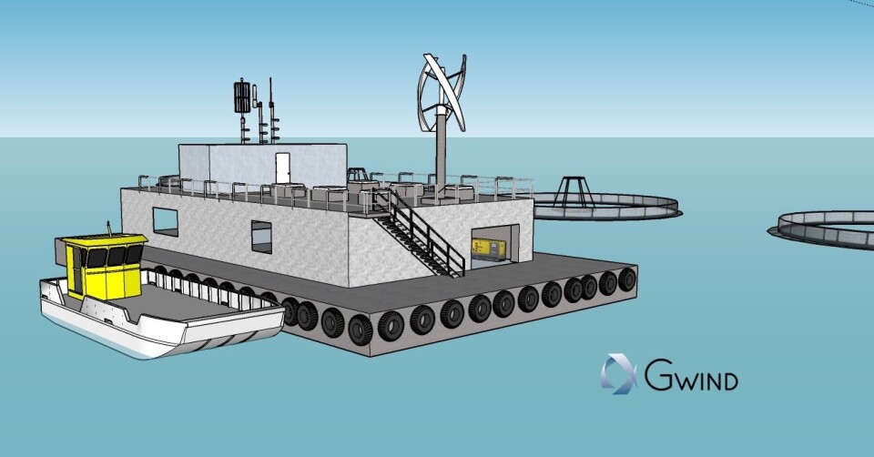 Slik kan hybridsystemet til Gwind se ut. Illustrasjon Gwind.