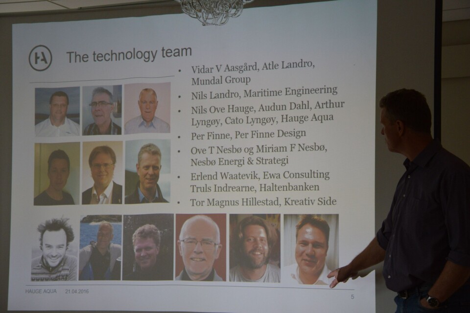 Cato Lyngøy i Hauge Aqua presenterer temaet han har samlet fra forskjellige næringer for å få den kompetansen han ønsker.Foto: Therese Soltveit. Cato Lyngøy i Hauge Aqua presenterer temaet han har samlet fra forskjellige næringer for å få den kompetansen han ønsker.Foto: Therese Soltveit.