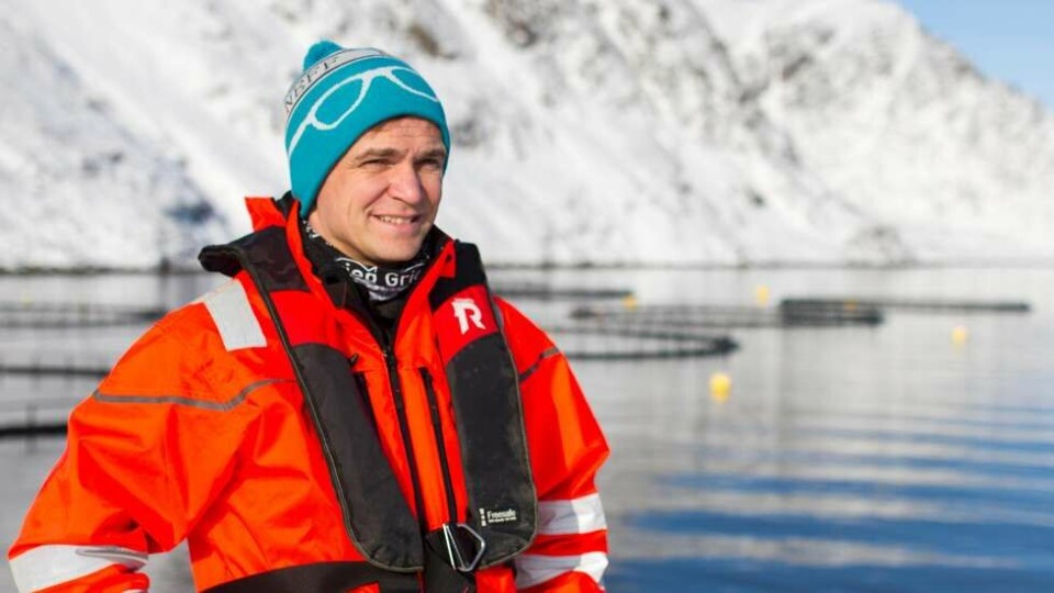 – Det viktigste er å vise hvilken kul næring vi jobber i, og at fremtidens beste arbeidsplasser tilhører havbruksnæringen, sier Lasse Sørnes. Foto: Grieg Seafood Finnmark