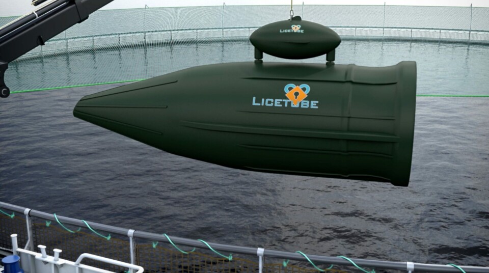 Lusetuben skal kunne avluse fisken uten bruk av spyling eller termisk vann. Foto: CLT Solutions/ Nagelld.