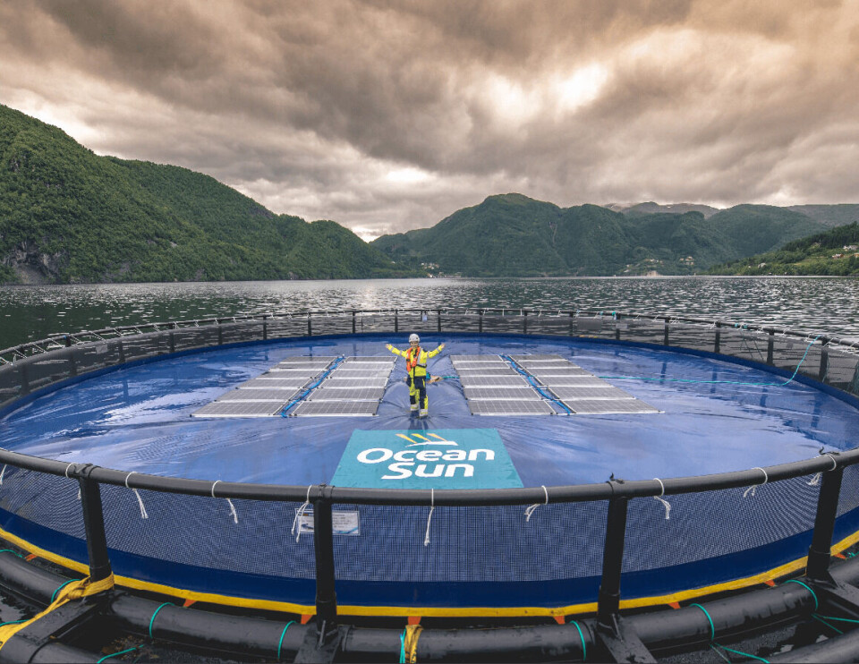 Slik ser konseptet til Ocean Sun ut på lokalitet. Foto: Ocean Sun.