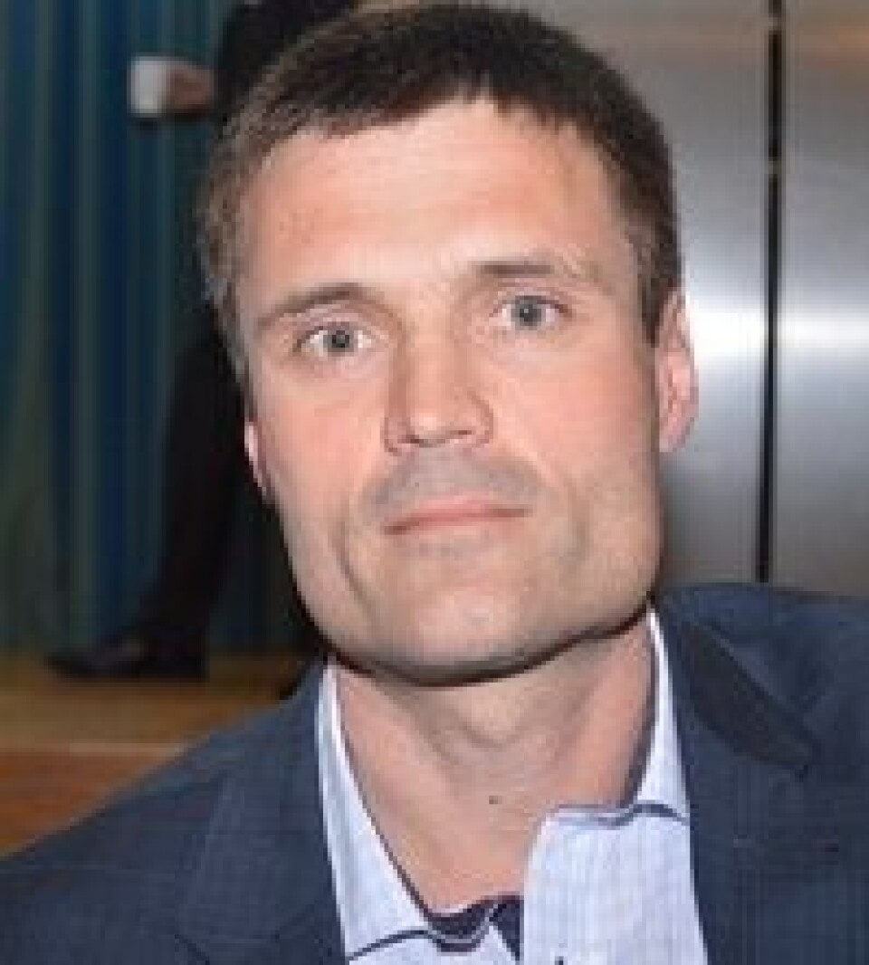 Erlend Sødal mener effekten av de høyere fôrprisene til en viss grad vil bli kompensert når laksen selges til utlandet. Foto: Øyvind Sjøthun Røen