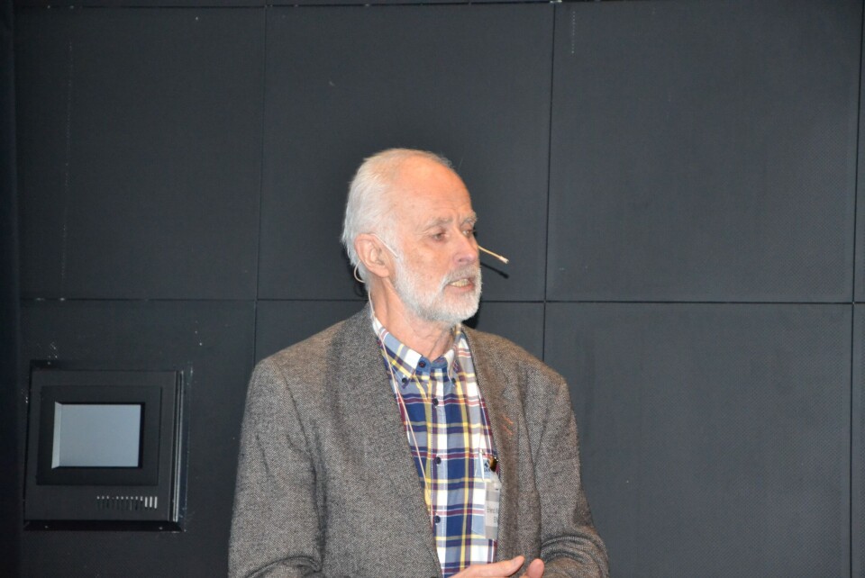 Erlend Waatevik fra EWA Consulting, antar man får en ny fisk på andreplass i oppdrettsnæringen i Norge i år. Foto: Linn Therese Skår Hosteland.