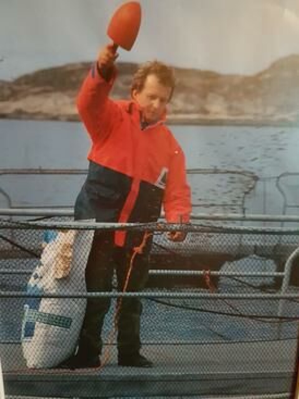 Per Anton Løfsnæs har jobbet som daglig leder i Bjørøya AS i over 33 år, nå er han klar for nye utfordringer. Her ser du ett bilde av 'sjefen sjøl' fra 1990. Foto: privat.