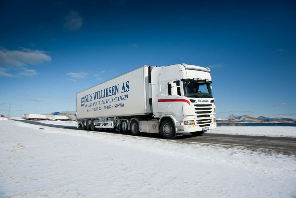 Fisk på vei ut fra foredlingsbedriften Nils Williksen AS. Selskapet skal nå få nytt slakteri og bli betydelig modernisert. Foto: Nils Williksen AS.