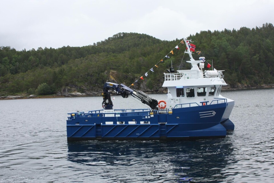 Røkterbåten Lillefix ble mandag 3. juli overlevert fra Sletta Verft til Gildeskål Forskningstasjon. Foto: Sletta Verft.