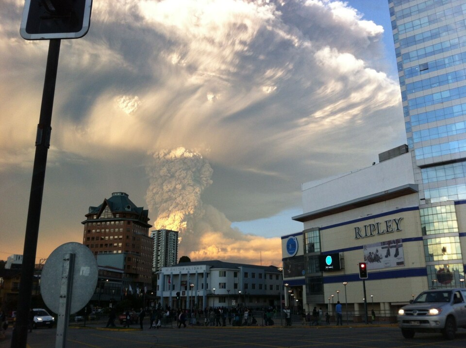 Vulkanutbrudd Calbuco Chile