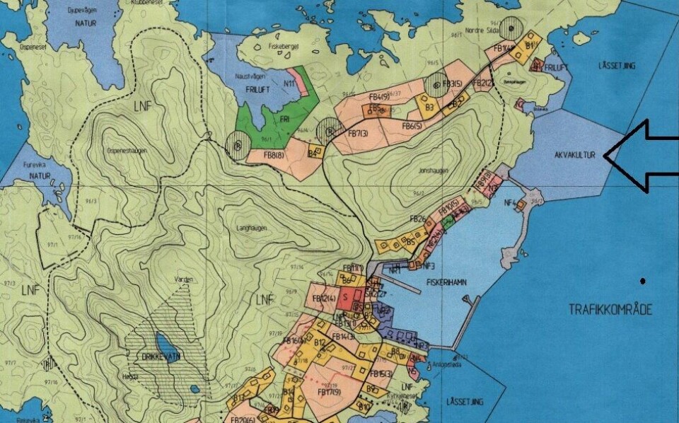 Arealplankart for Silda i Vågsøy kommune.