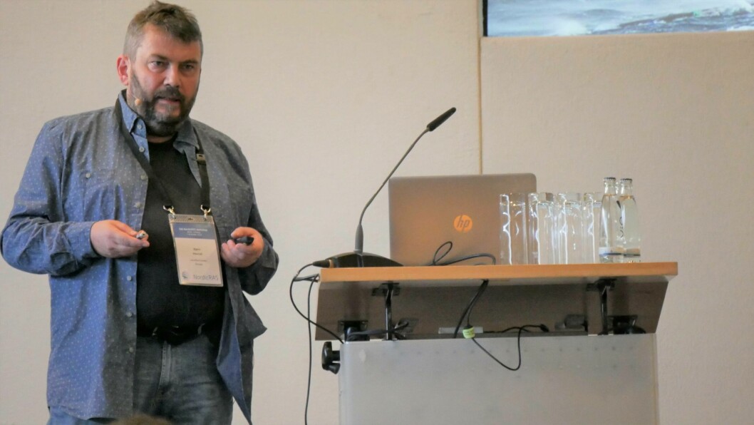 Bjørn Hovrud, daglig leder i Laksefjord AS holdte foredrag under EAS-konferansen i Berlin forrige uke. Foto: SSF.
