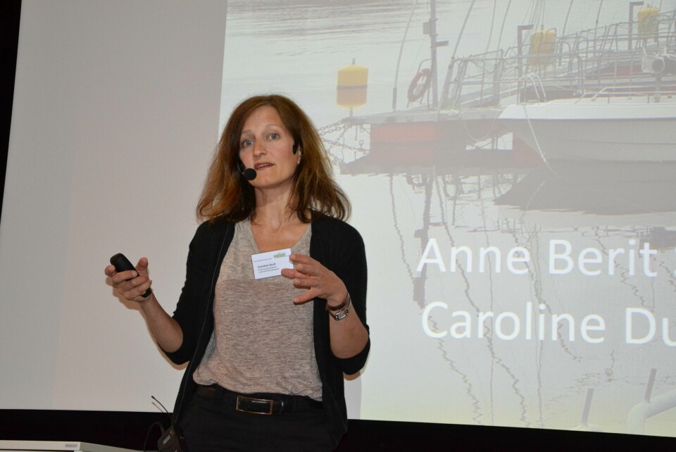 Caroline Durif, forsker ved Havforskningsinstituttet på Austevoll. Foto: Linn-Therese Skår Hosteland.