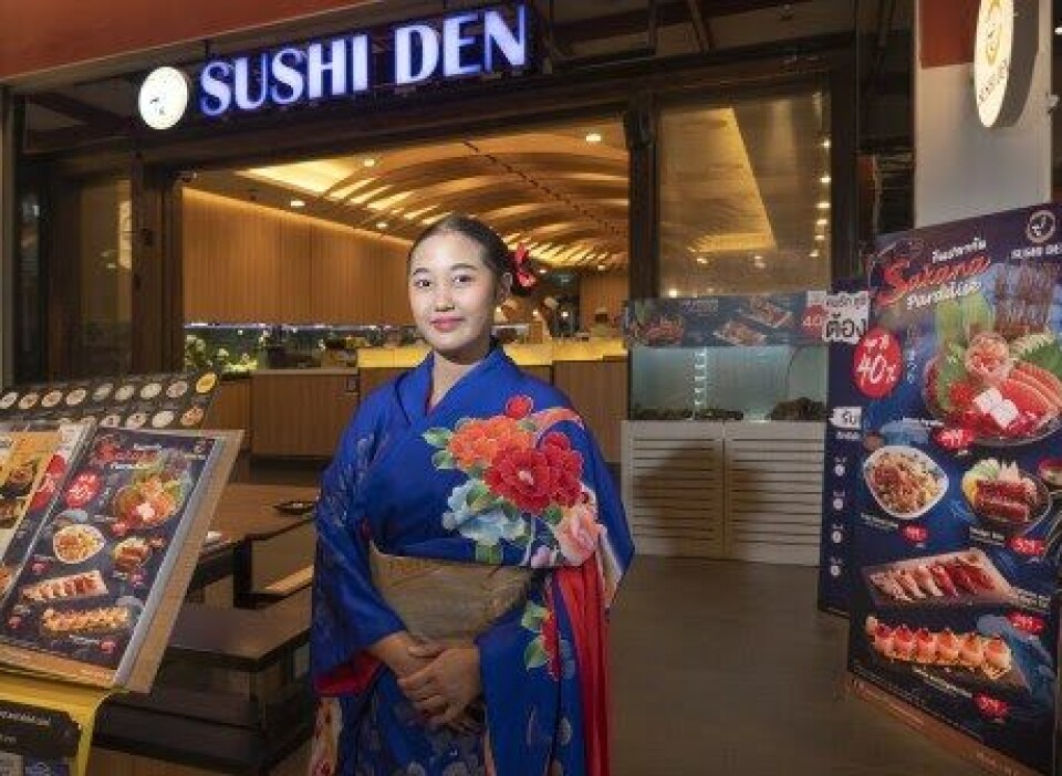 Sushi-stedene har dukket opp som paddehatter i Thailand. Det gir hyggelige tall for eksporten av fersk norsk laks og ørret. FOTO: Thomas Engström