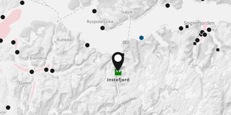 Slakteriet Brekke AS satt i samråd med direktoratet i gang med gjenfangstgarn, i tillegg til å varsle fiskarar i området. Skjermdump: BarentWatch.