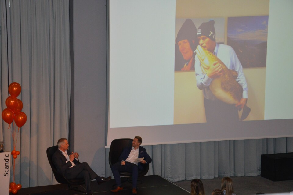 Gustav Witzøe sier Salmar har passion for laksen og mener deres teknologiske fremsteg gjør at de ligger i front. Foto: Therese Soltveit