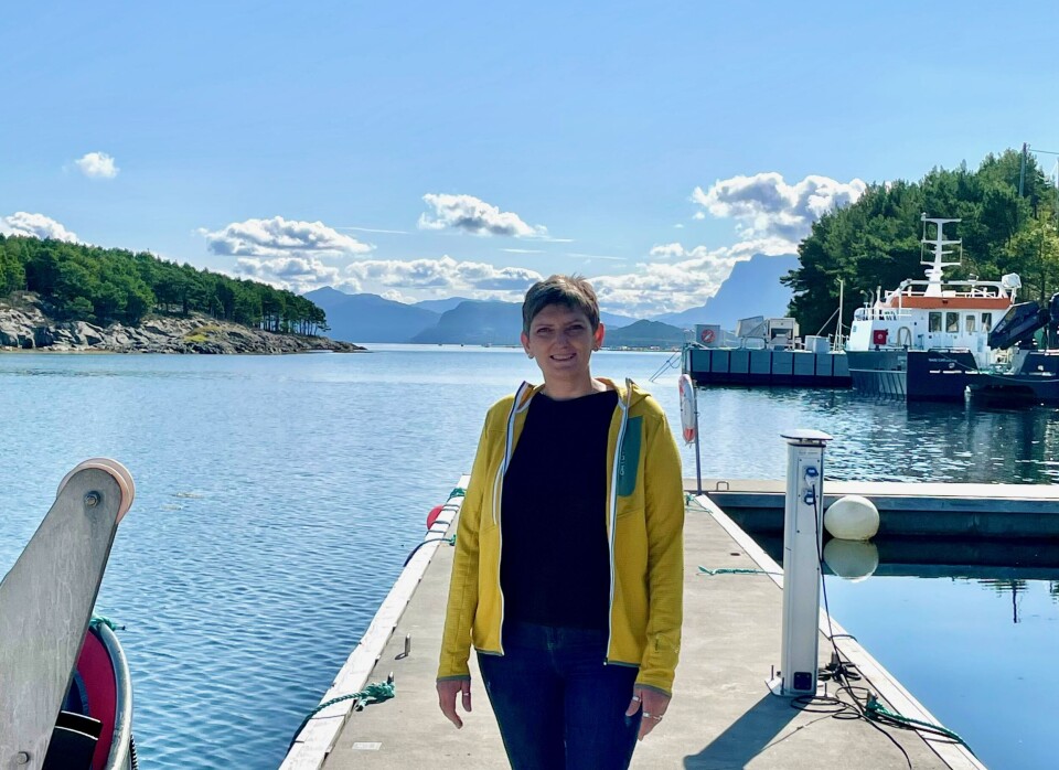 Solveig Willis er ny i Svanøy Havbruk. Foto: Svanøy Havbruk