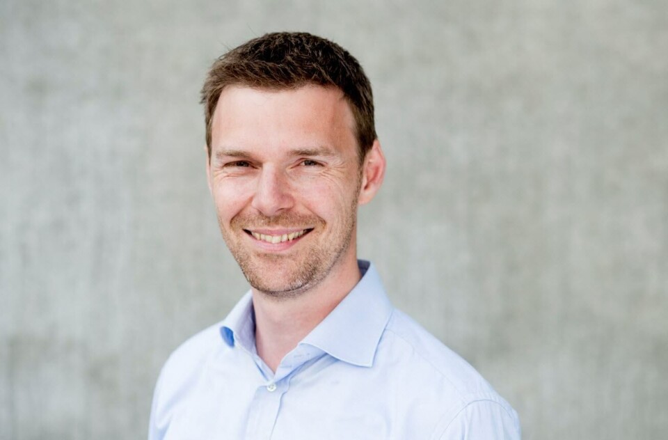 David Lausten Knudsen fra Skretting er imponert over günderene. Foto: Skretting.