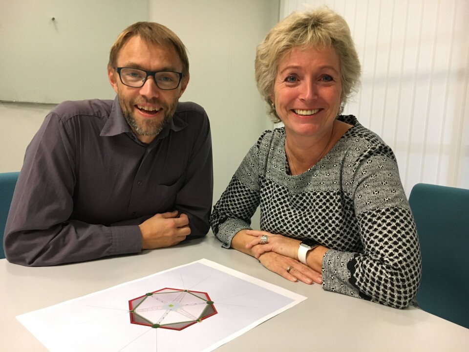Heidi Baugstø og teknisk sjef i Ocean Aquafarms, Torbjørn Eggebø. Foto: Ocean Aquafarms.