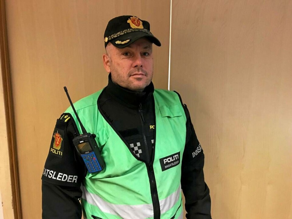 Innsatsleder Remi Anbakk i Region Rana i Nordland politidistrikt. Foto: Politiet