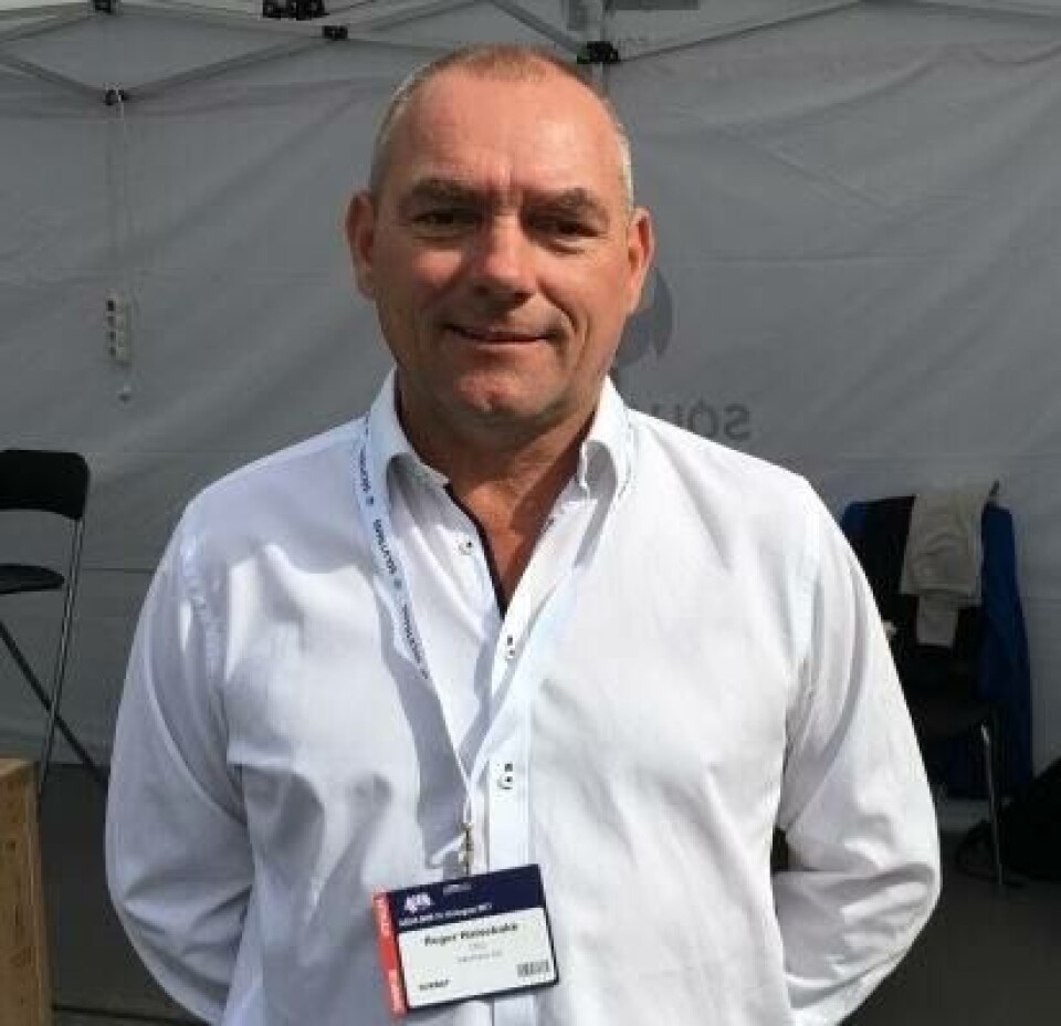 Roger Halsebakk, administrerende direktør i Sølvtrans, forteller til Kyst.no at deres båter er særlig egnet for lukket transport, og stiller seg positiv til fiskeriministerens ambisjoner. Foto: Erich Guerrero/Salmonexpert.cl.