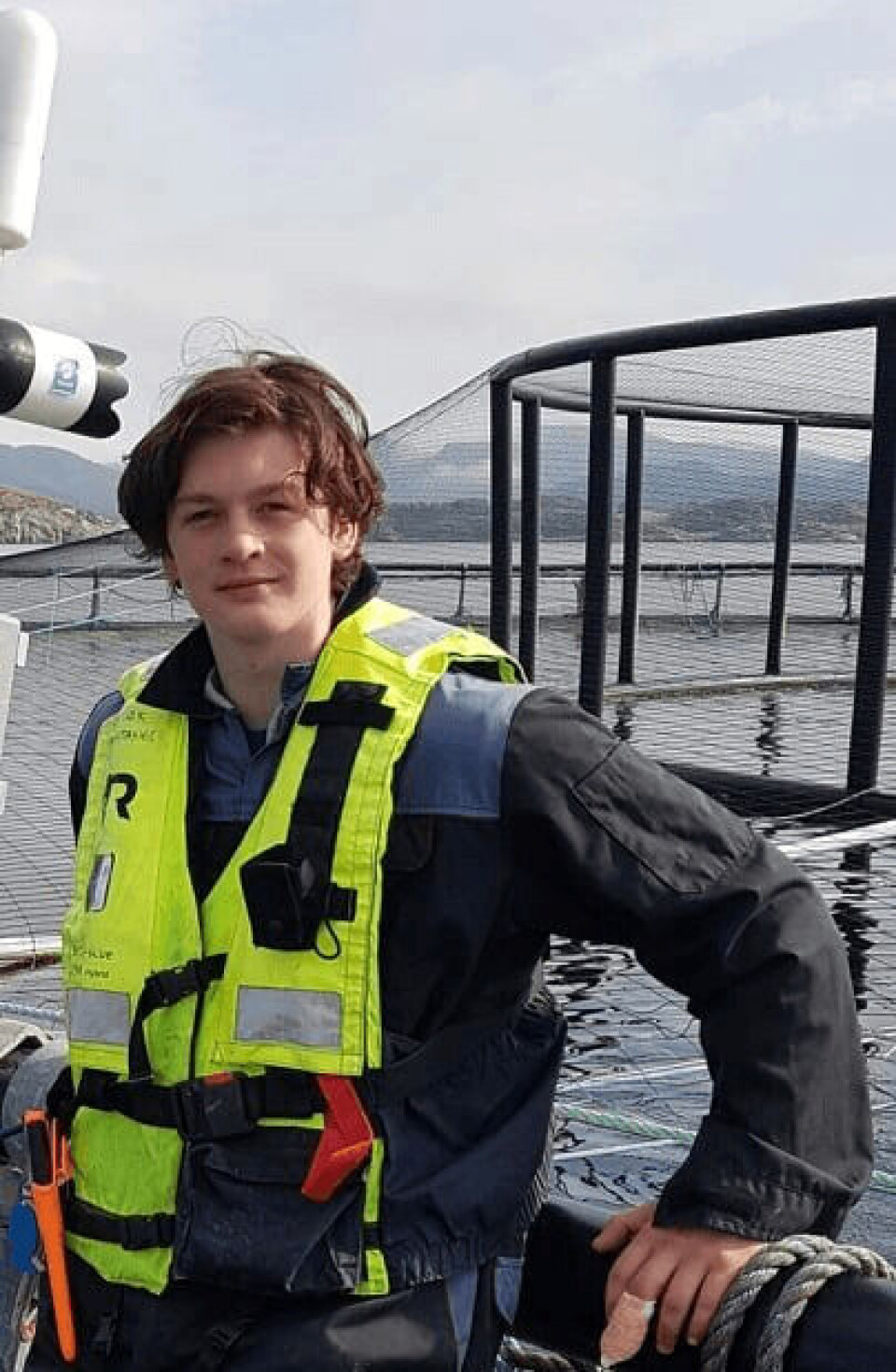 Hans-Olav Kammen blir en ny lærling hos SalMar. Foto: SalMar Farming AS.