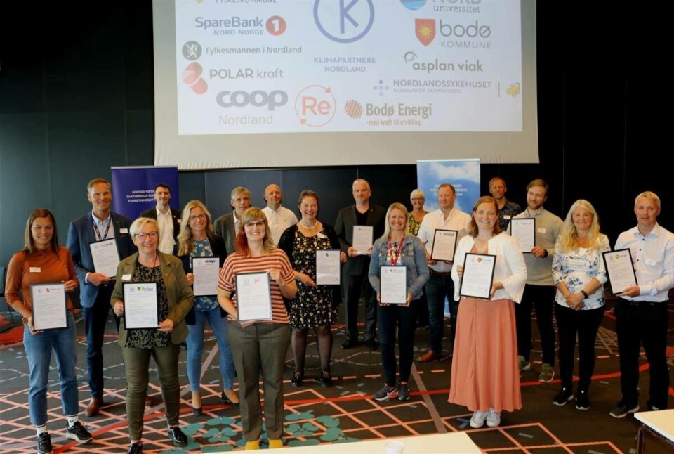 Klimapartnerne i Klimapartner Nordland under stiftelsesmøte fredag 5. juni. Foto: Karianne Olaisen