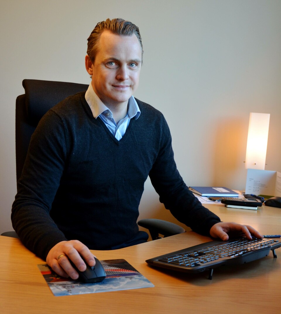 Lars Conradi Andersen, salgsdirektør ved Havyard Ship Technology AS forteller at de har en kort tidsfrist på byggingen av opsjonsfartøyet “Kiera Fiona”, som de skal levere til skotske Inverlussa Marine Services i september 2017. Foto: Havyard/privat.