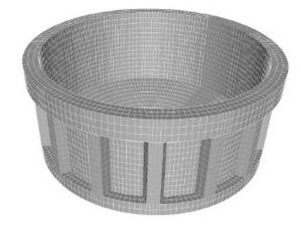 Betongmerden. Illustrasjon: Fishfarming Innovation