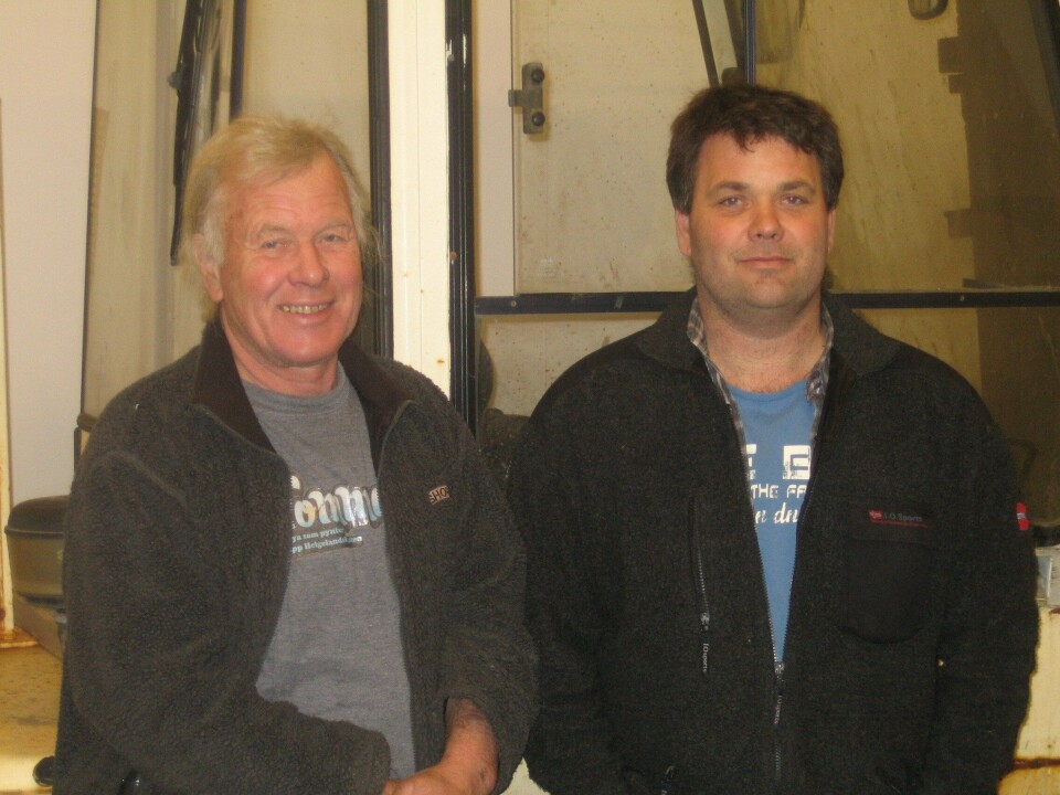 Kjell Dahl og sønnen Dag Ivar Dahl eier og driver Tomma Laks AS. Foto: Tomma Laks AS