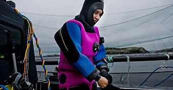 Trives som eneste kvinnelige dykker i AKVA Marine Services