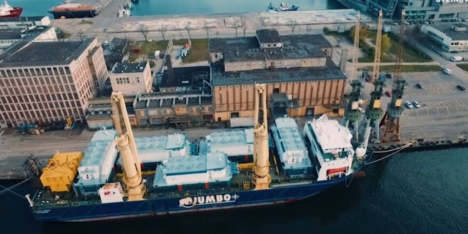 Syv forflåter fra Steinsvik skal fraktes til Canada.  Skjermdump av Vimeo video/Steinsvik.