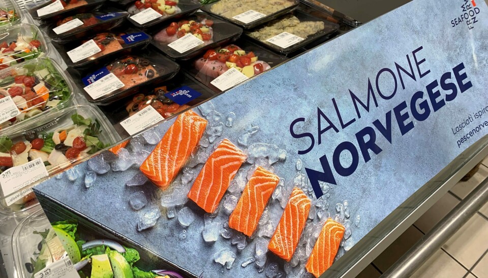 Norsk laks er ettertraktet i utenlandske matbutikker